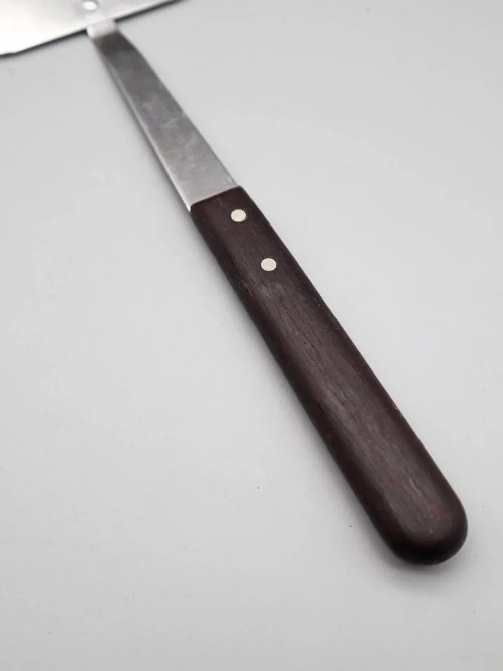 Vtg Imperial Ware Vanadium Stainless Steel & Wood Spatula Flipper Turner USA